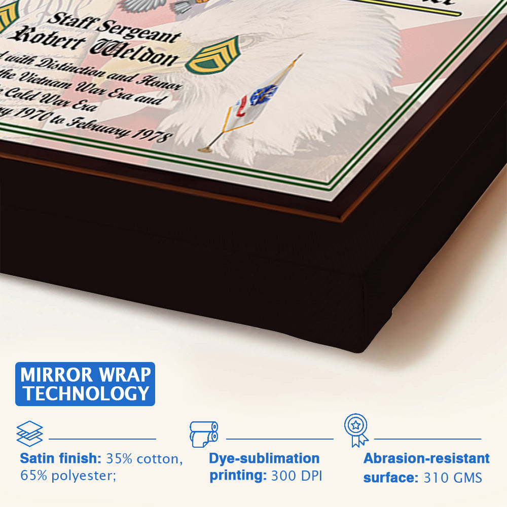 Personalized Military Certificate Of Service Custom For Veteran Soldier Veteran Gift K1702 Trhn