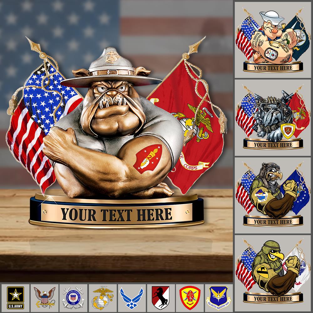 Personalized Acrylic Block Plaque Veteran Custom All Military Branches Gift For Veterans K1702 Trhn