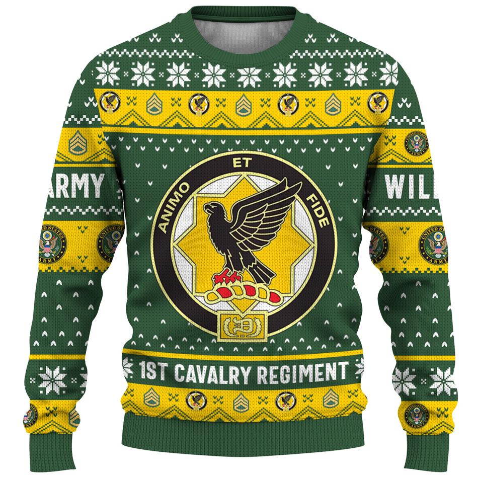 Custom US Veteran Ugly Sweater Available All Military Branches Gift For Veteran Dad Grandpa K1702 Trhn