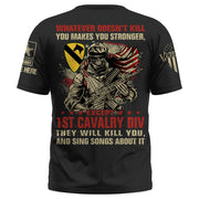 Personalized Shirt Whatever Doesn't Kill You Makes You Stronger Except Military Division Veteran Skull Shirt For Veteran K1702 Trhn