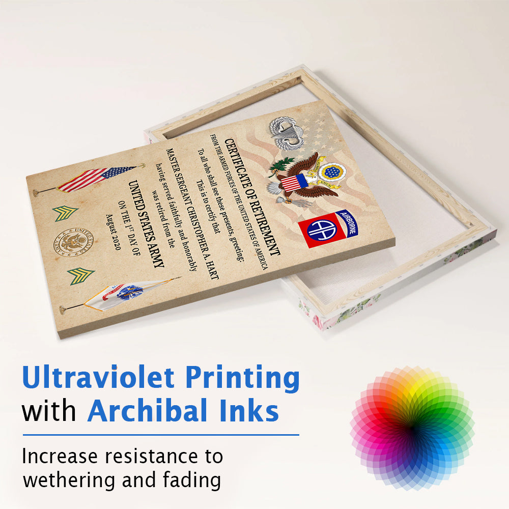 Personalized Canvas And Poster Poster And Canvas For Those Who Served Gift For Veteran K1702 Trhn