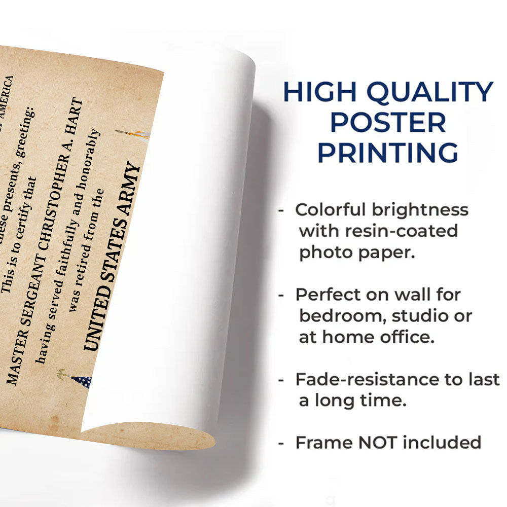 Personalized Canvas And Poster Poster And Canvas For Those Who Served Gift For Veteran K1702 Trhn