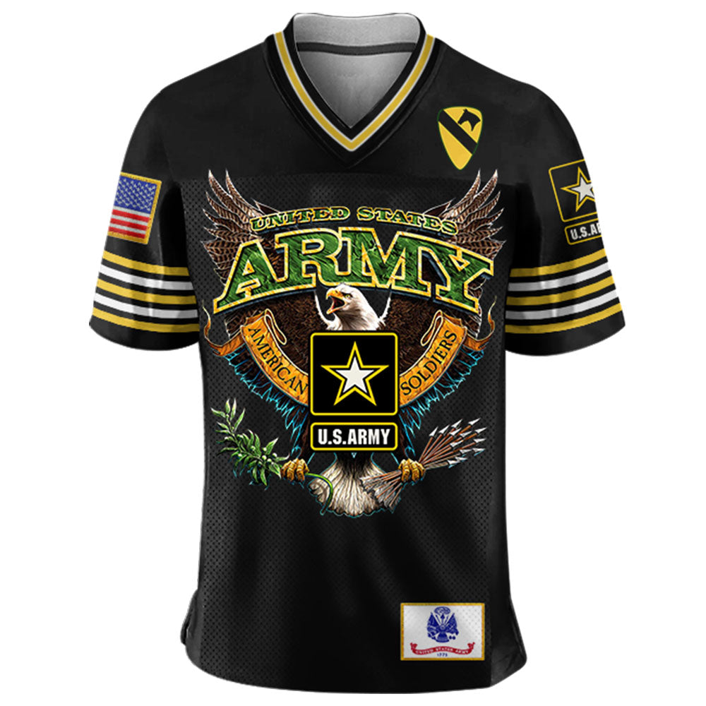 Personalized Jersey Shirt Military Football Jersey Shirt Gift For Soldier Veteran K1702