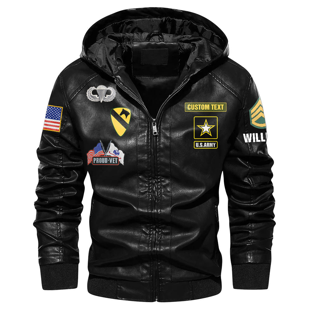 Sons Of America Veteran Personalized Leather Jacket Gift For Veterans  Available All Military Branch K1702 Trhn