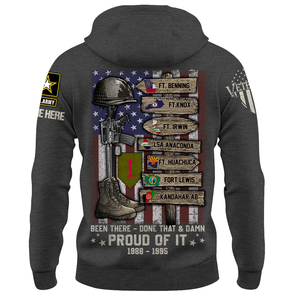 Custom Veteran World Tour Shirt - Personalized Branch, Rank, and Military Base Gift For Veteran K1702 Trhn