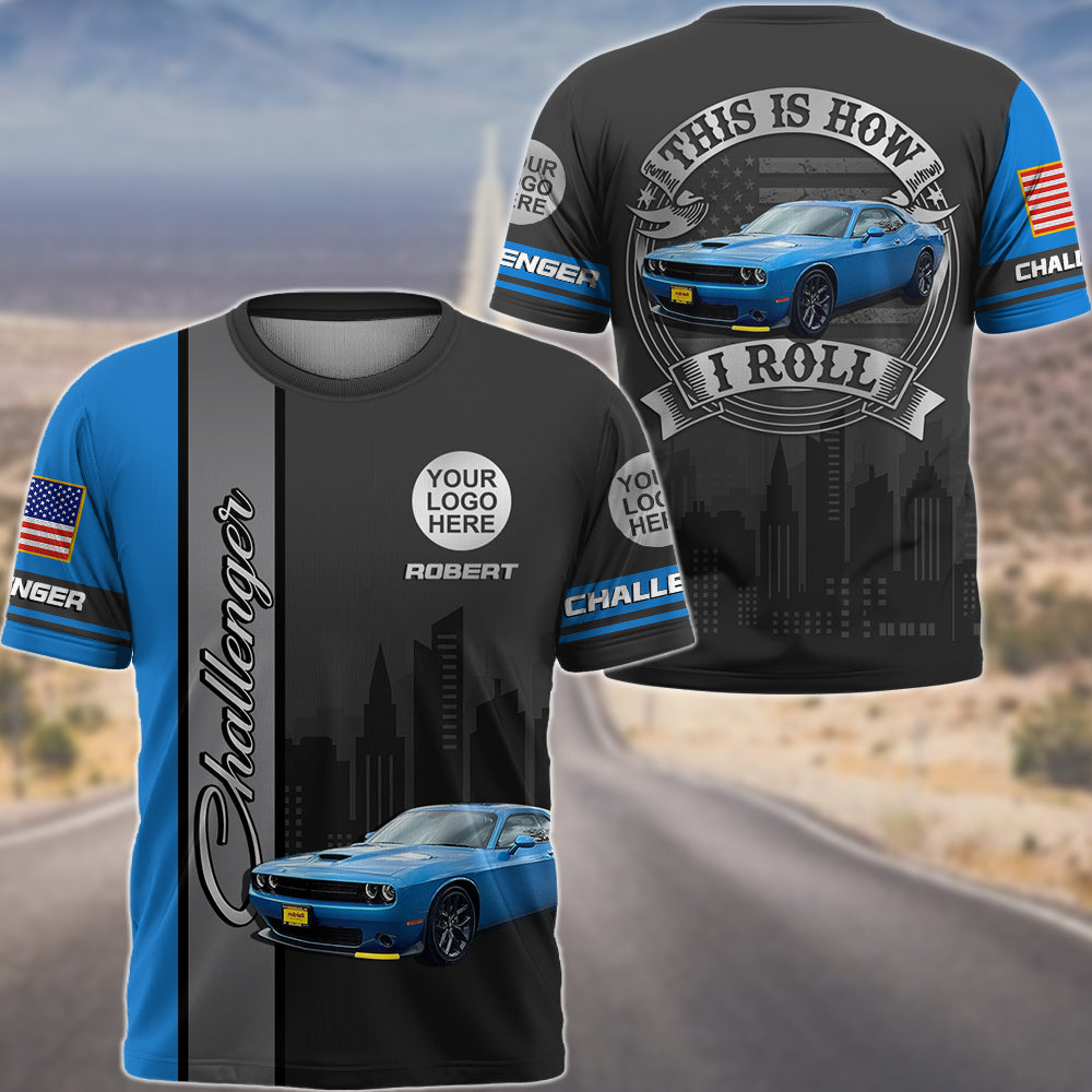 This Is How I Roll - Custom Photo Classic Car Shirt - Personalized Name Car Shirt K1702