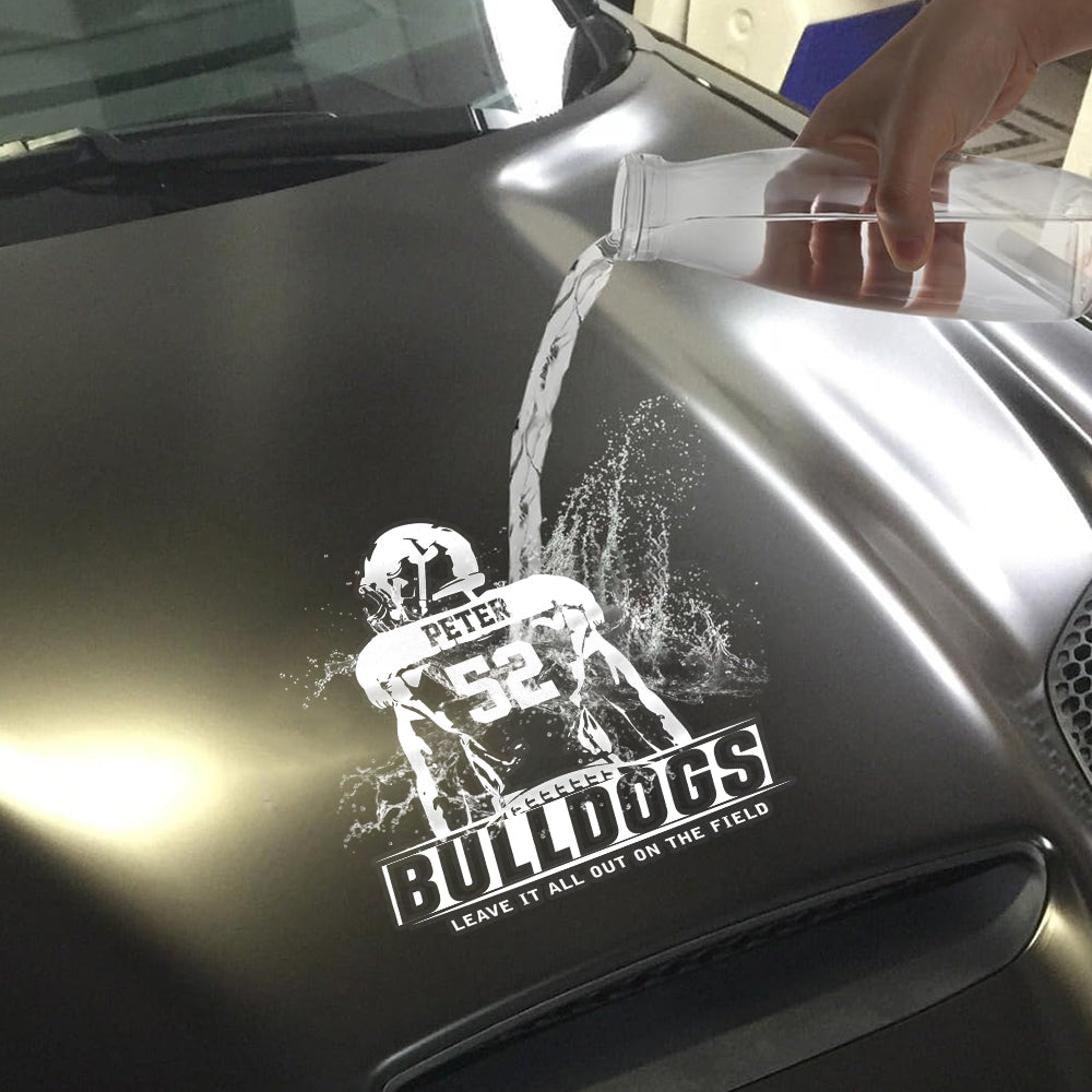 Personalized Car Decal Sticker Custom Football Game Day Team Name K1702 Trhn