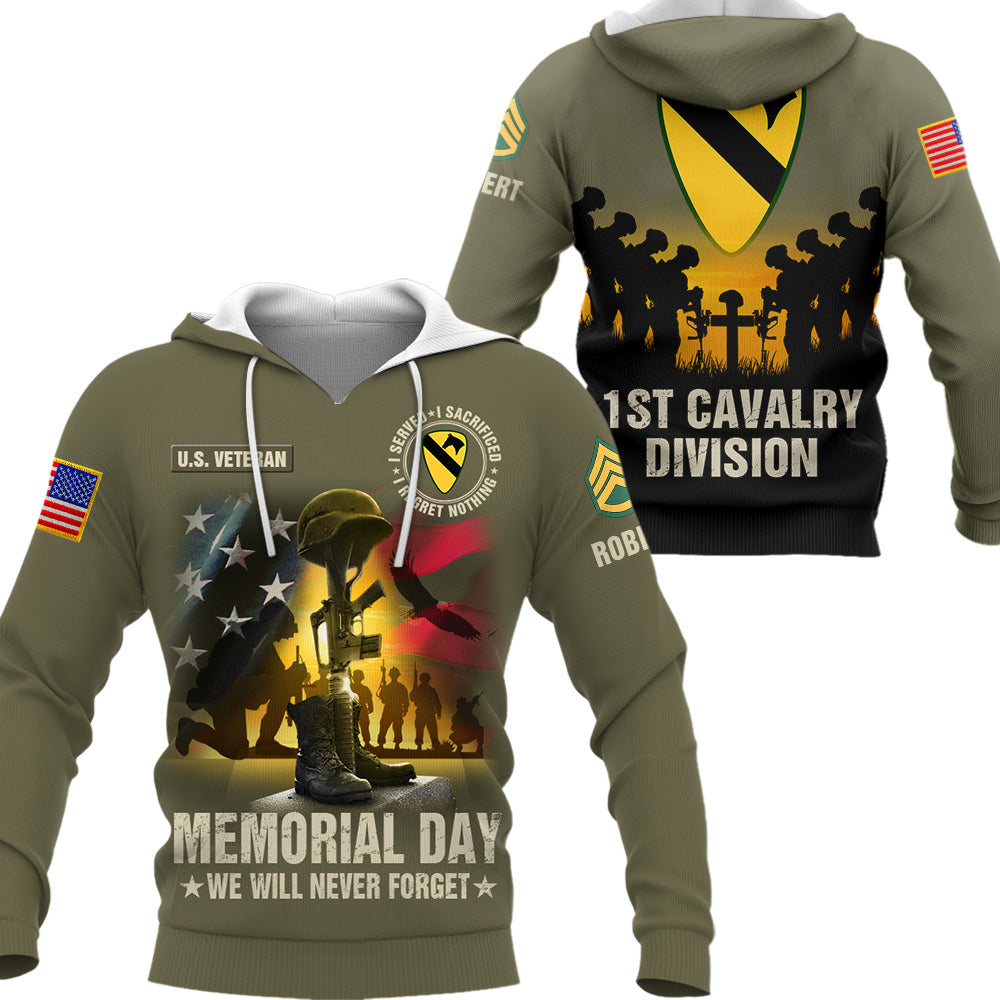 Memorial Day We Will Never Forget All Over Print Shirt Custom Military Branches Gift For Veteran K1702 Trhn