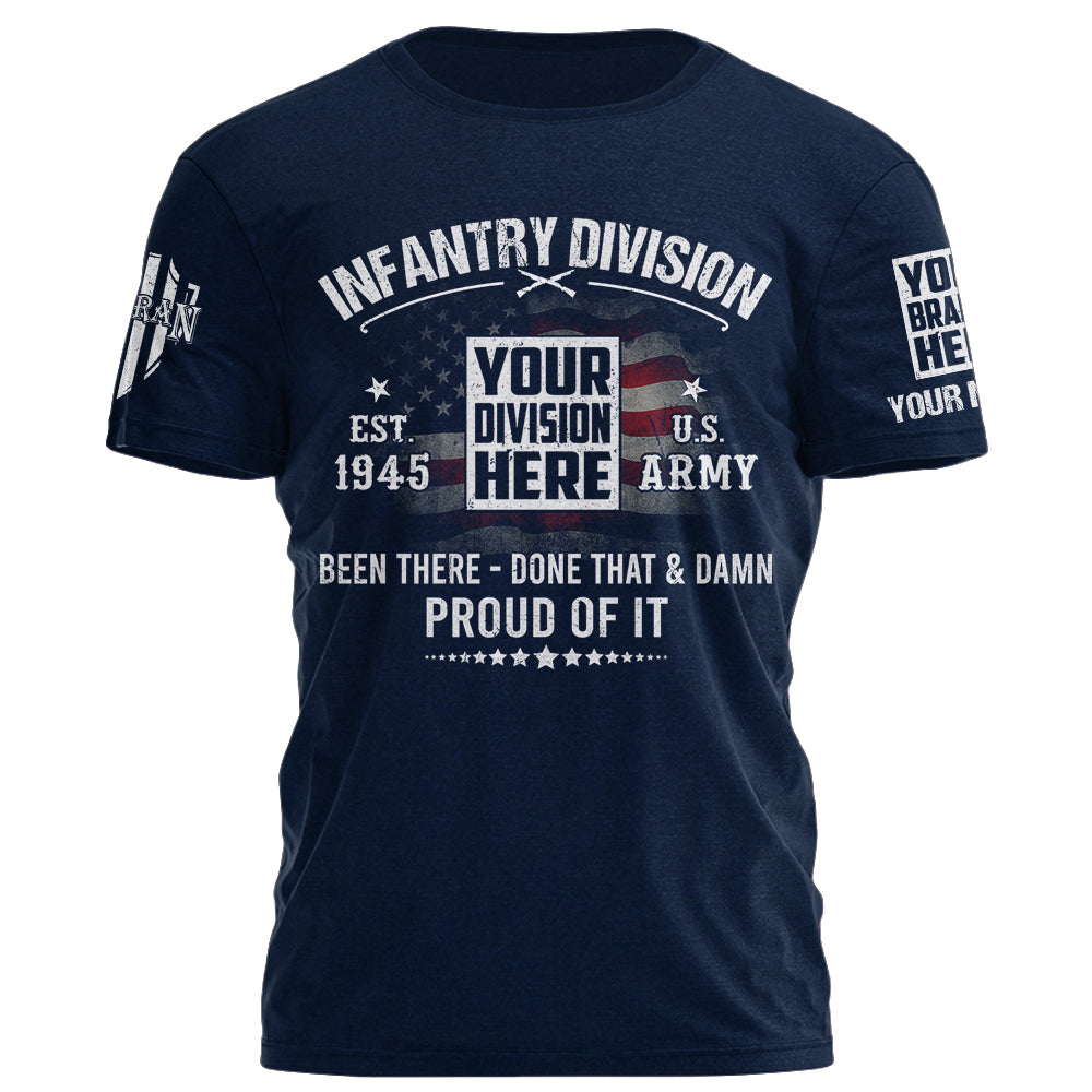 Veteran Custom Shirt Military Division Personalized Gift K1702
