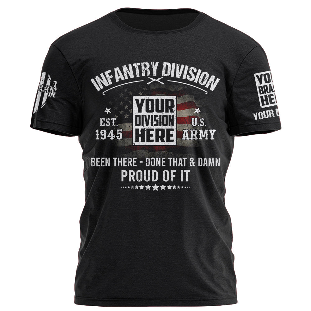 Veteran Custom Shirt Military Division Personalized Gift K1702