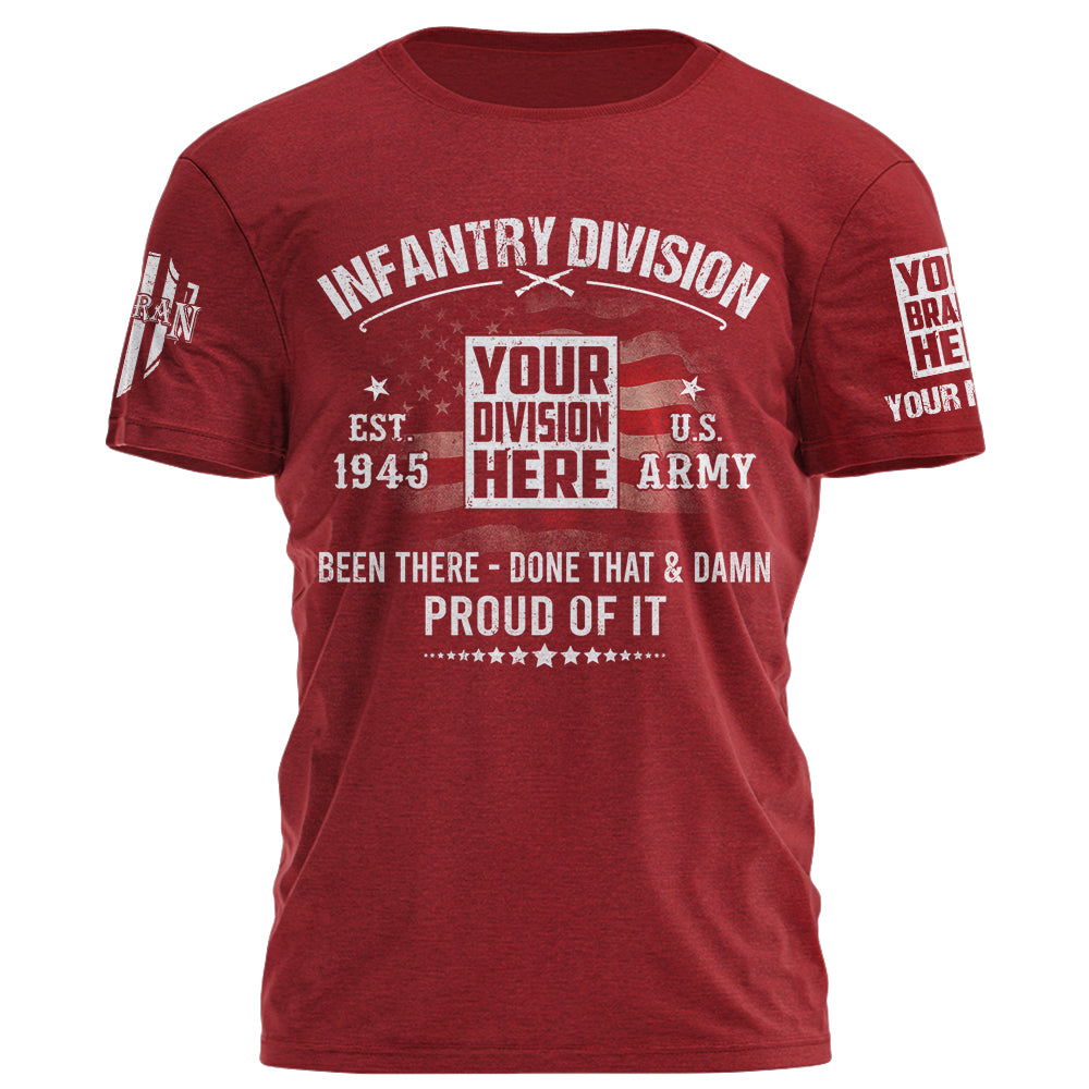 Veteran Custom Shirt Military Division Personalized Gift K1702