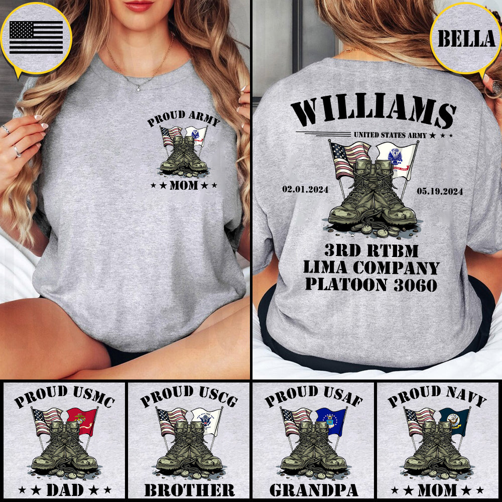Proud Army Family Members All Over Print Shirt Vr2 Custom Recruit Training Unit Designation Shirt For Proud Military Family Graduate Shirt K1702 Trhn