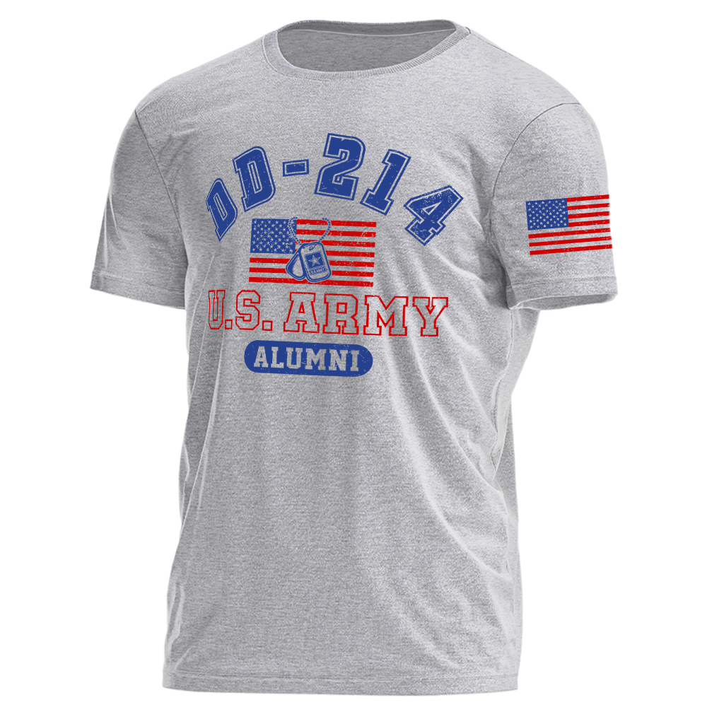 DD214 Alumni Flag Pesonalized Shirt Gift For Veteran K1702
