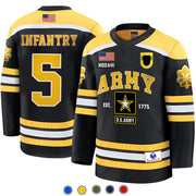 Personalized Hockey Jersey Military Available All Military Branches Shirt Gift For Veteran Soldier K1702 Trhn