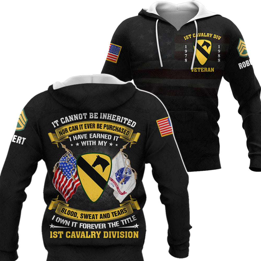 Custom All Over Print Shirt It Cannot Be Inherited Nor Can It Purchased US Veteran Gift For Veterans K1702 Trhn