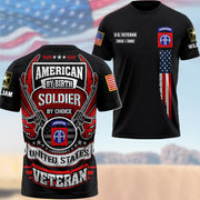 Custom All Over Print Veteran Shirt By Birth Soldier By Choice Custom Division Military Gift For Veteran K1702 Trhn
