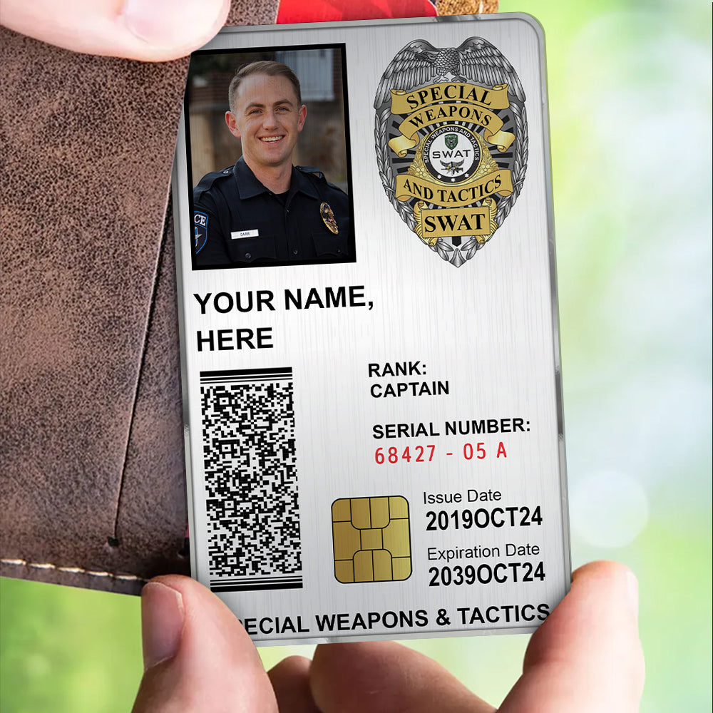 Personalized Police ID Card Custom Gift For Police K1702 Trhn