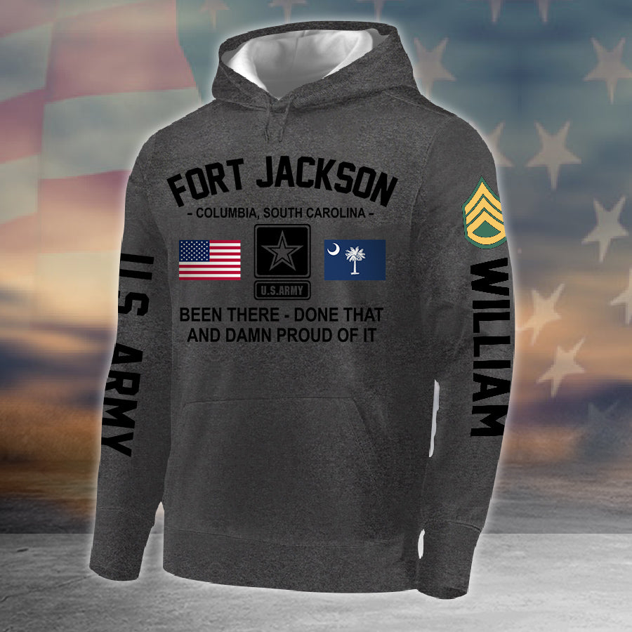 U.S Veteran Custom Shirt Proudly Served Military Base Personalized Gift All Over Print Shirt K1702