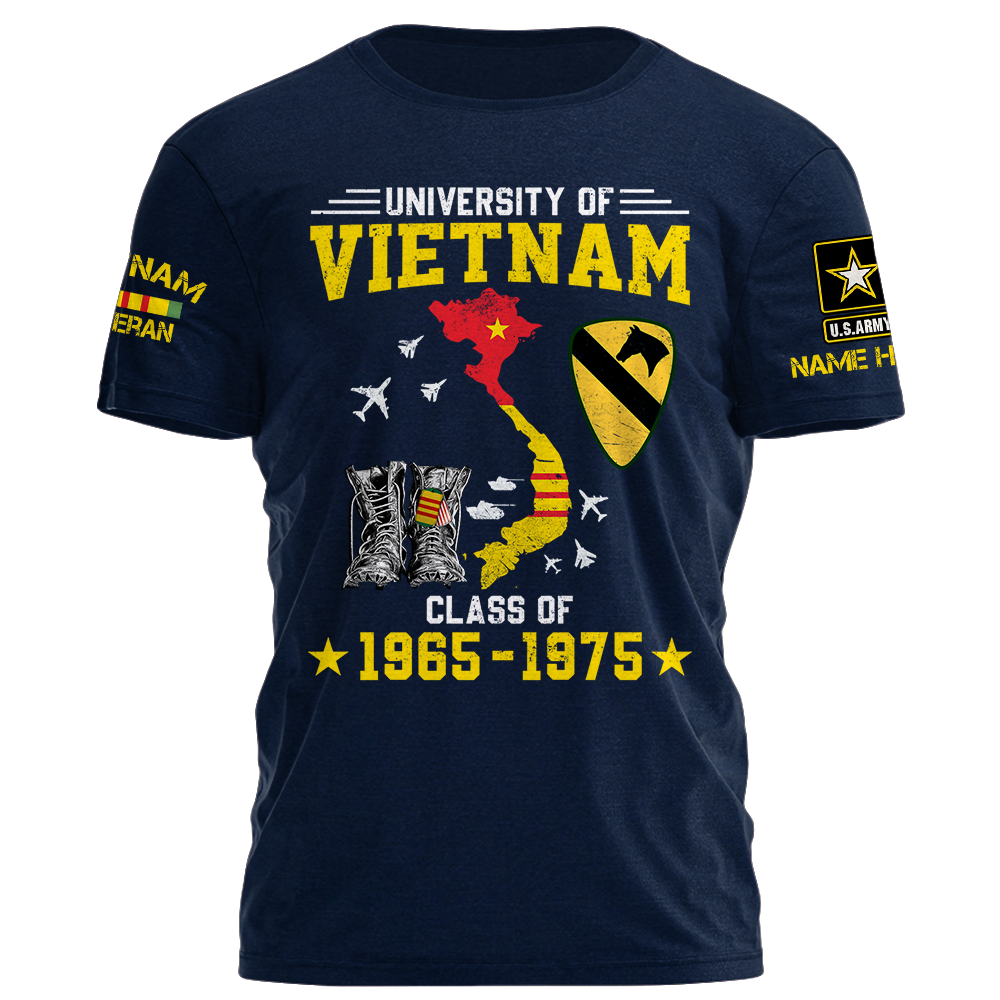 University Of Vietnam Personalized Shirt For Vietnam Veteran K1702