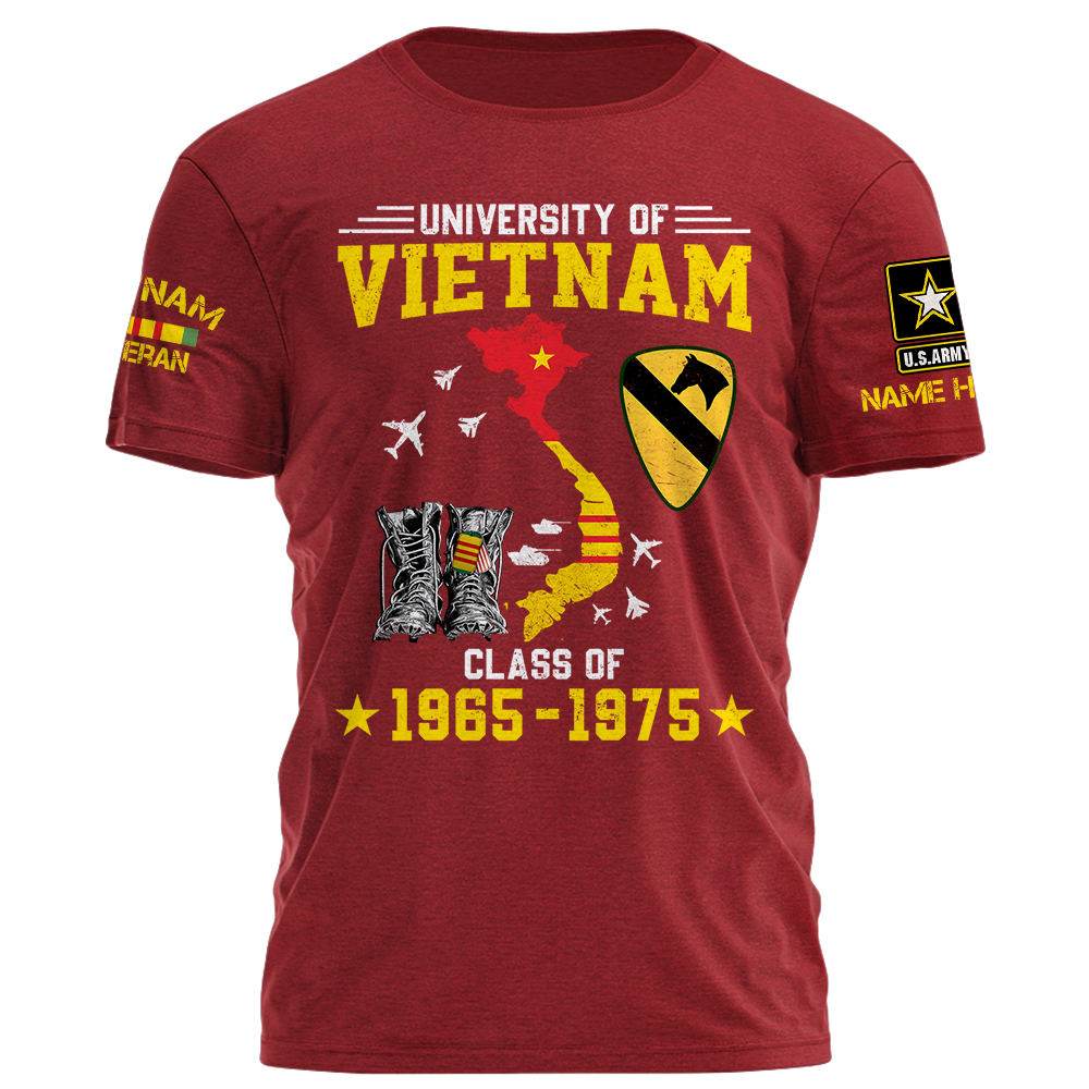 University Of Vietnam Personalized Shirt For Vietnam Veteran K1702