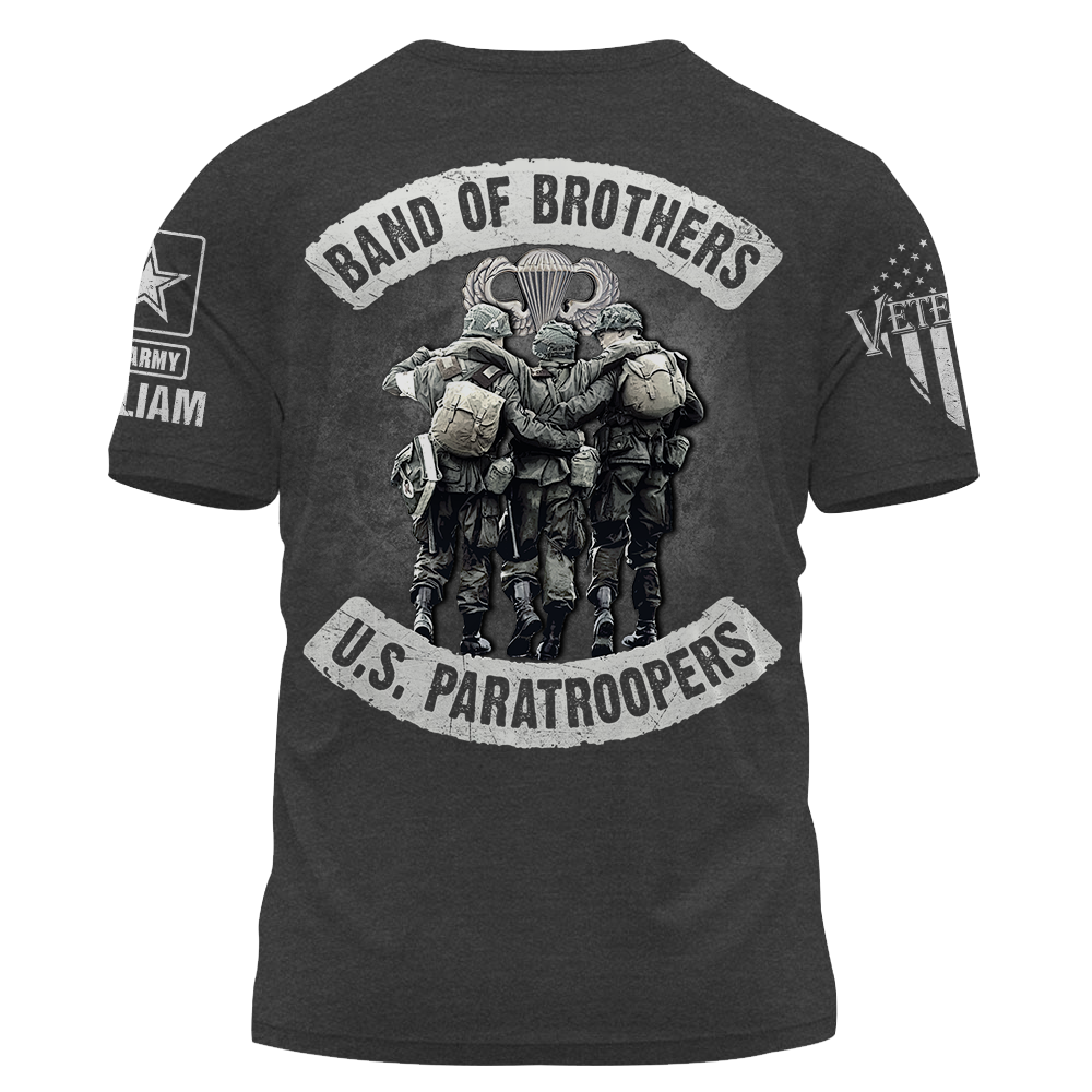 Personalized Shirt Band Of Brothers US Veterans Custom Division And Badges US Military Veteran Shirt K1702