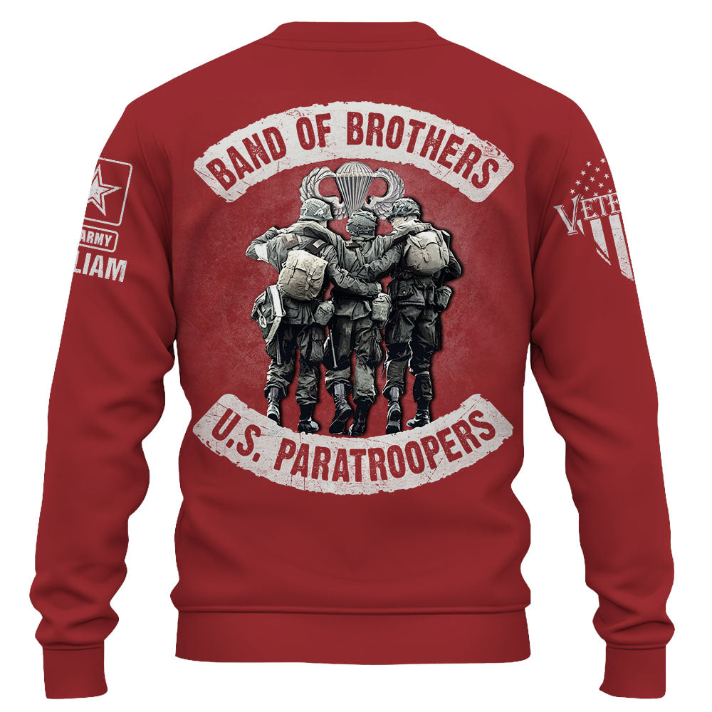 Personalized Shirt Band Of Brothers US Veterans Custom Division And Badges US Military Veteran Shirt K1702