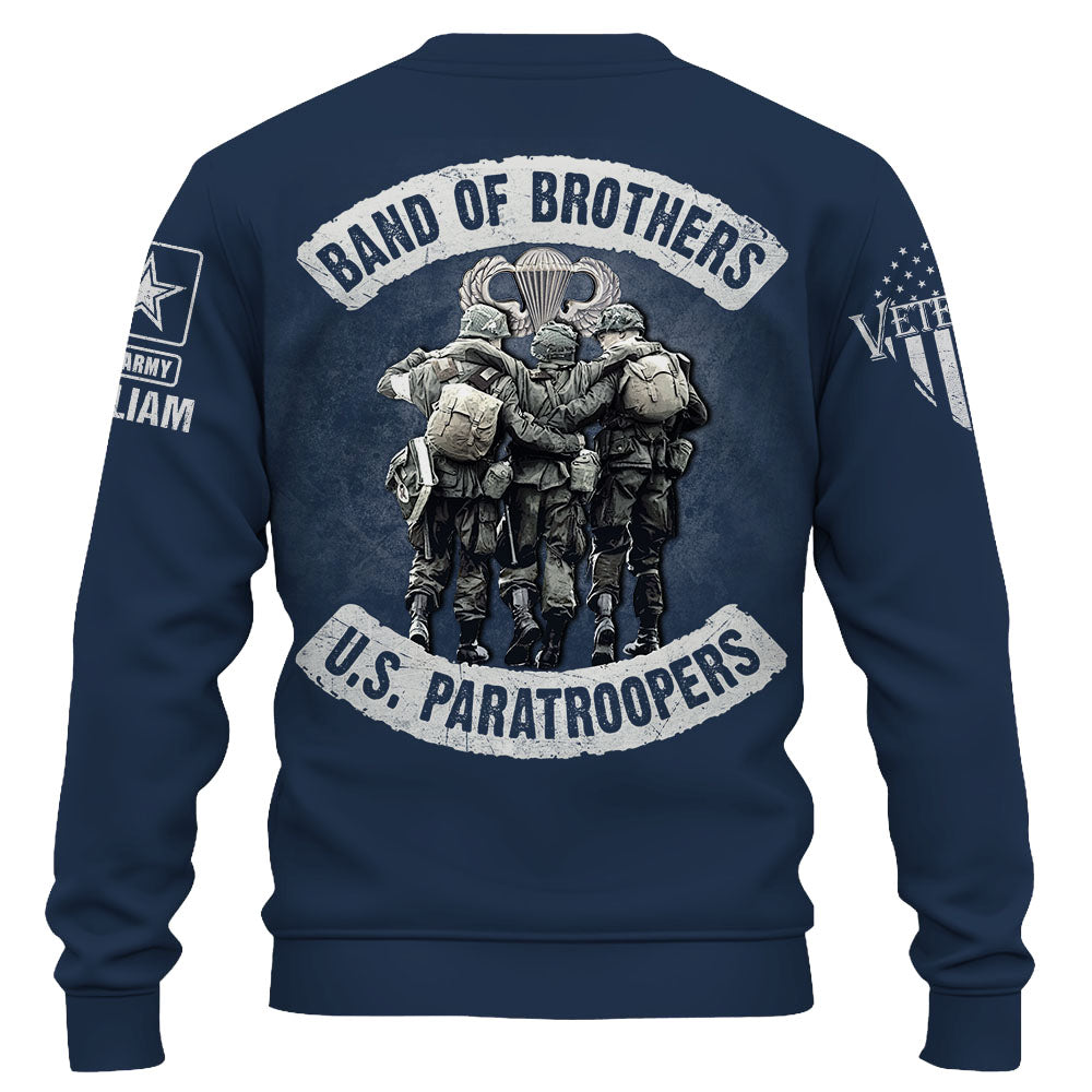 Personalized Shirt Band Of Brothers US Veterans Custom Division And Badges US Military Veteran Shirt K1702