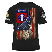 Personalized US Veteran Fist Hand Pulling Usa Flag Custom Division Military Gift For Veterans K1702 Trhn