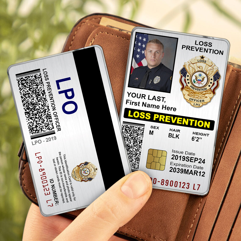 Custom Police ID Card Gift For Police K1702 Trhn