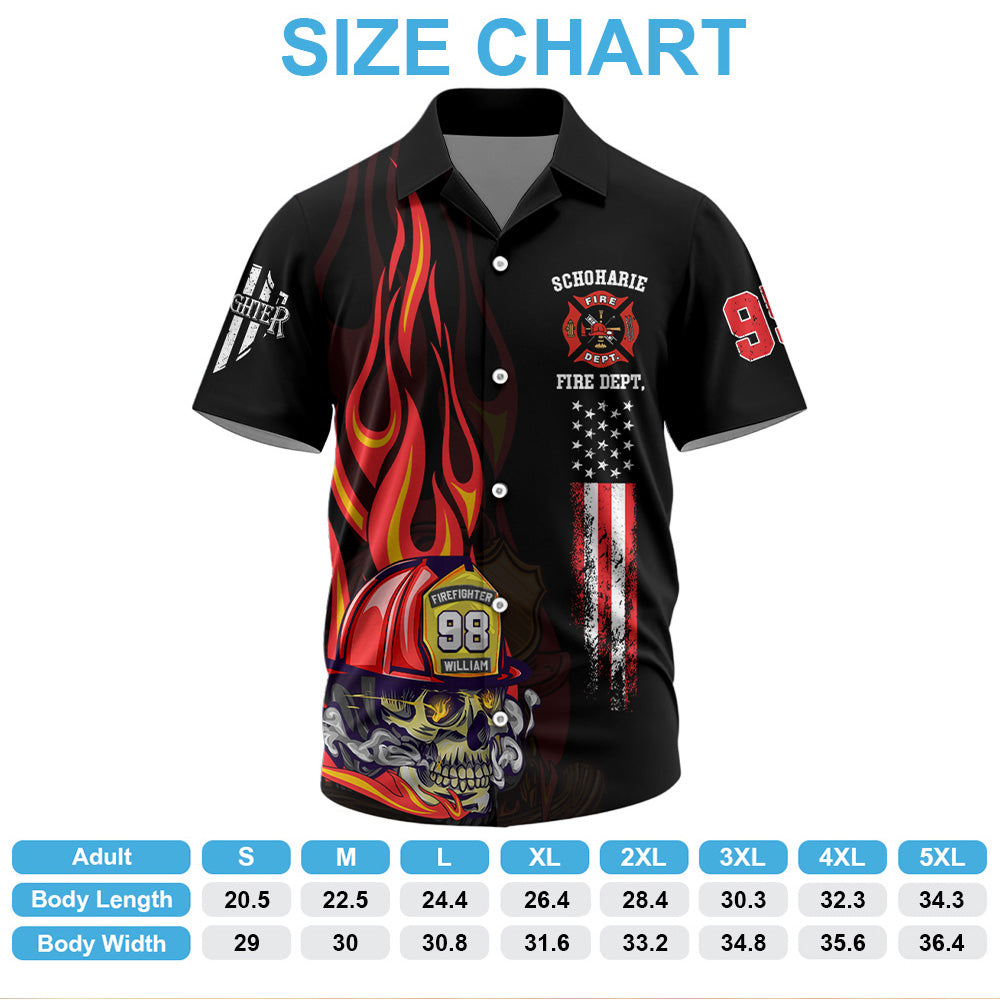 Custom Hawaiian Shirt  Firefighter Once Firefighter Always Firefighter Custom Dept K1702 Trhn