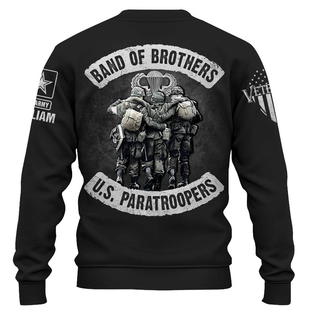 Personalized Shirt Band Of Brothers US Veterans Custom Division And Badges US Military Veteran Shirt K1702