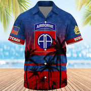 Personalized Aloha Hawaiian Shirt Veteran Style Custom Military Patches Gift For Veterans K1702 Trhn