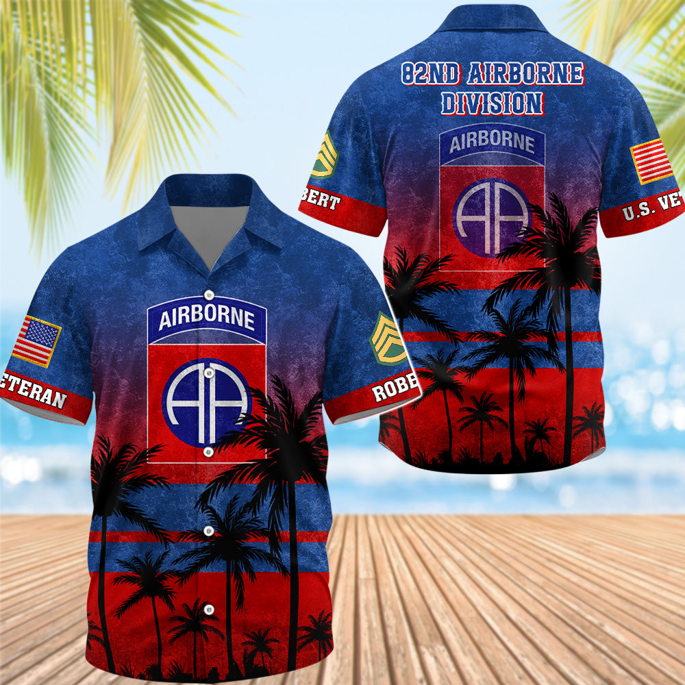 Personalized Aloha Hawaiian Shirt Veteran Style Custom Military Patches Gift For Veterans K1702 Trhn