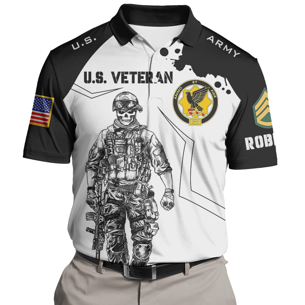Custom Division Rank All Branches Of Service All Over Print Shirt For Soldier Veteran K1702 Trhn