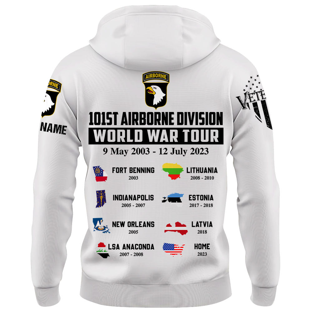 U.S Veteran Custom Shirt World War Tour Personalized Gift For Veterans K1702