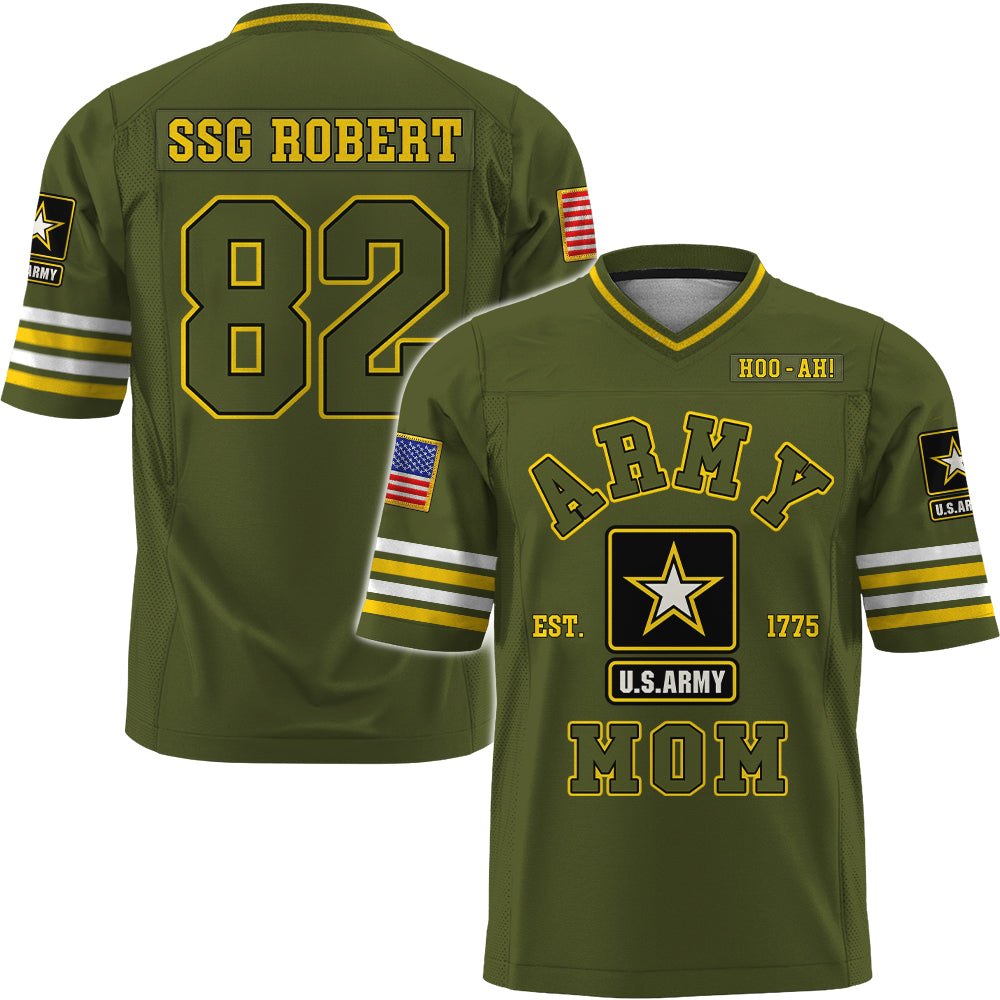 US Military Football Jersey Custom All Branches Name For Military Family Member K1702 Trhn
