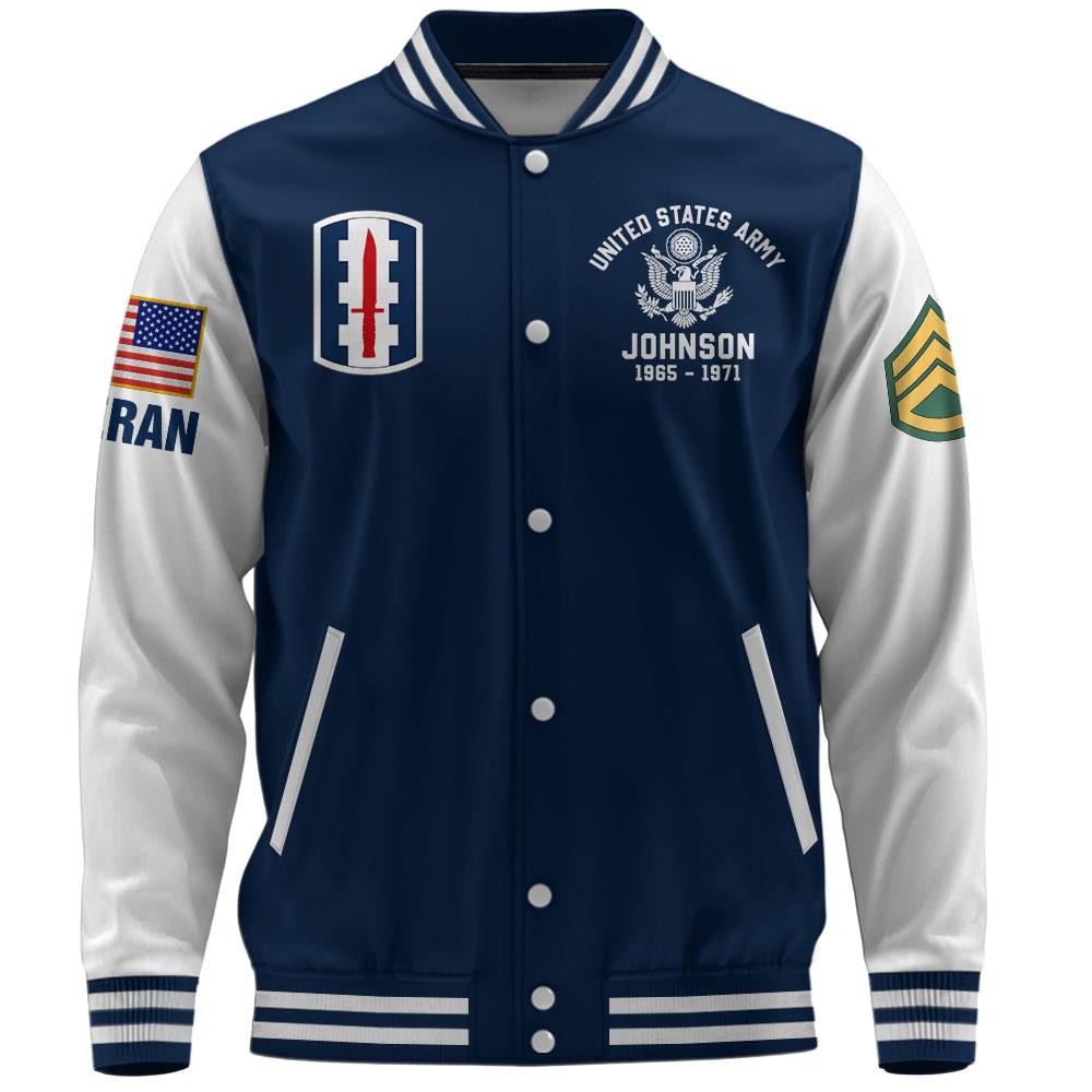 Custom All Branch Military Proudly Served Veteran Baseball Jackets Gift For Veterans K1702 Trhn
