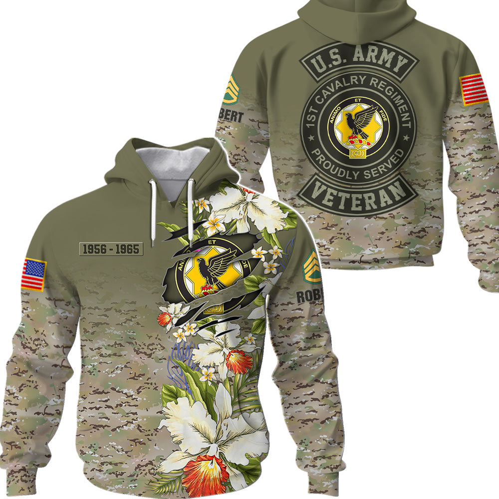 Custom Hawaiian shirt US Military Veteran Available All Military Branch Gift For Veteran Soldier All Over Print Shirt K1702 Trhn