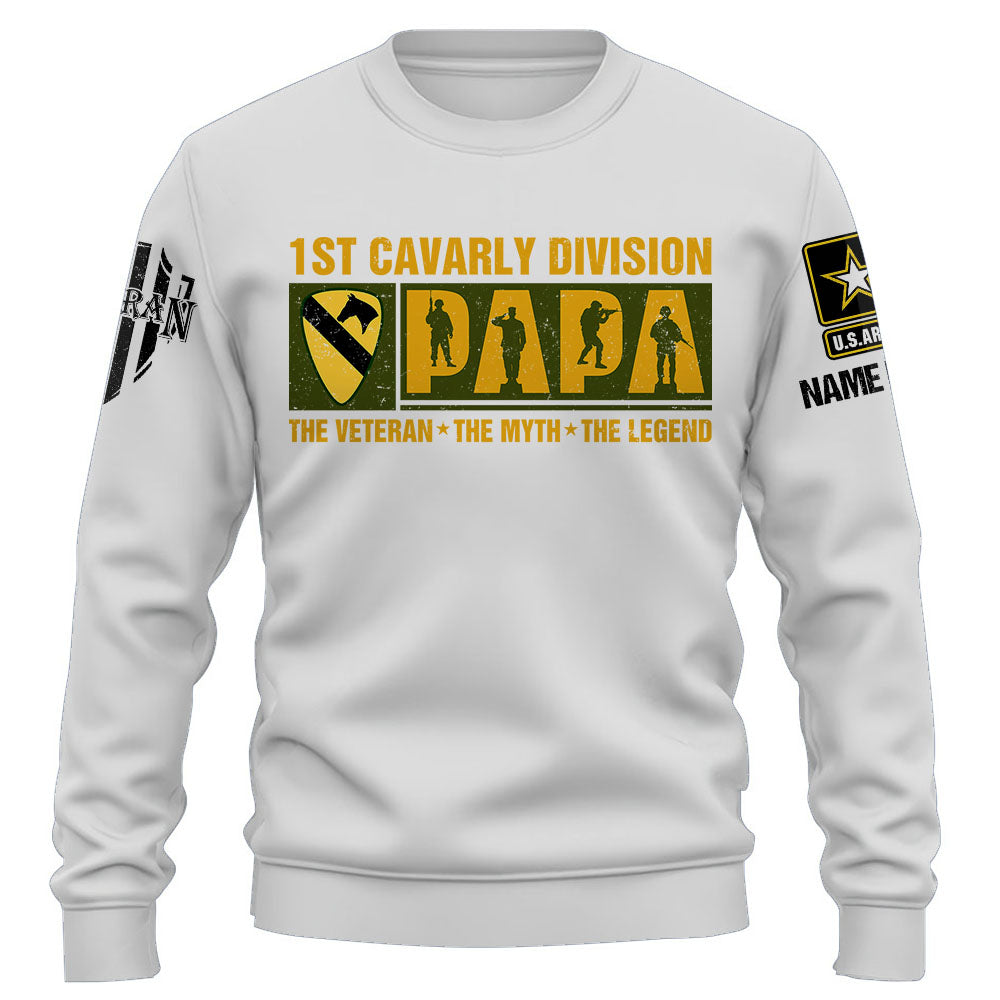 Veteran Shirt Custom Military Unit Papa Veteran Gift For Father's Day K1702