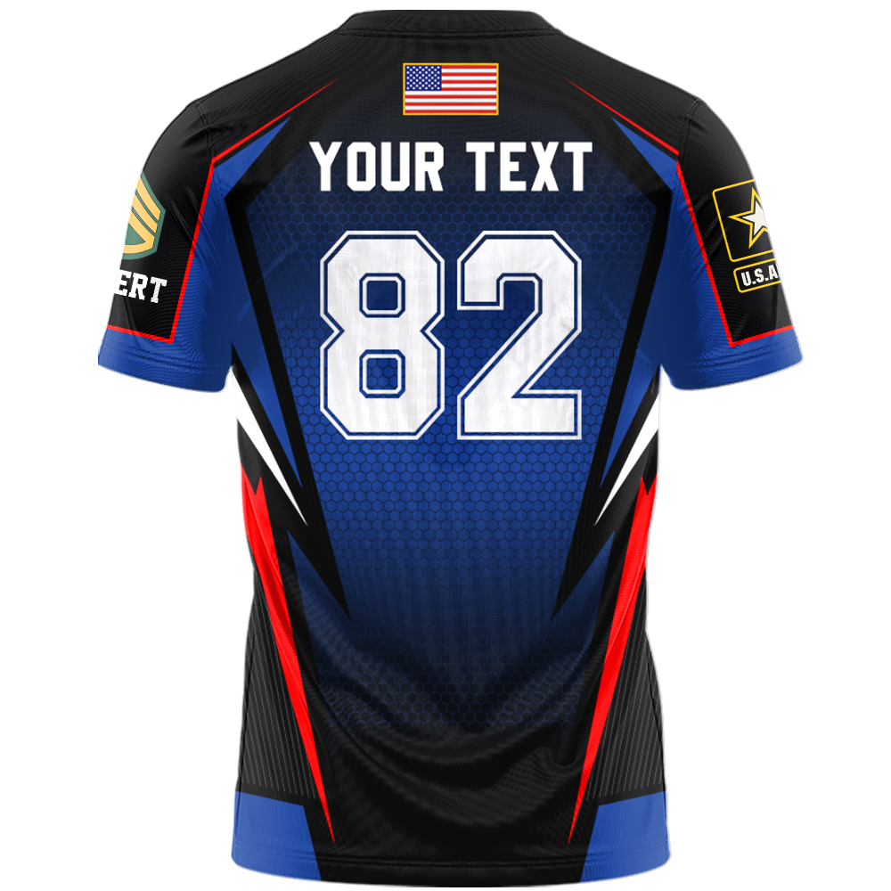 Personalized All Over Print Shirt Custom Jersey For Veteran Available All Military Branch Gift For Veteran Dad, Grandpa K1702