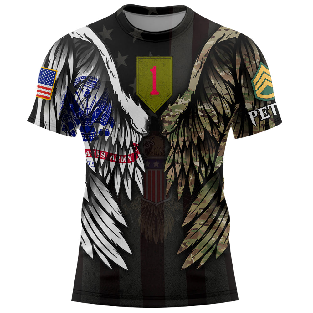 Personalized Wings Camouflage Us Veteran Hoodie Custom All Military Branches Gift For Veterans K1702 Trhn