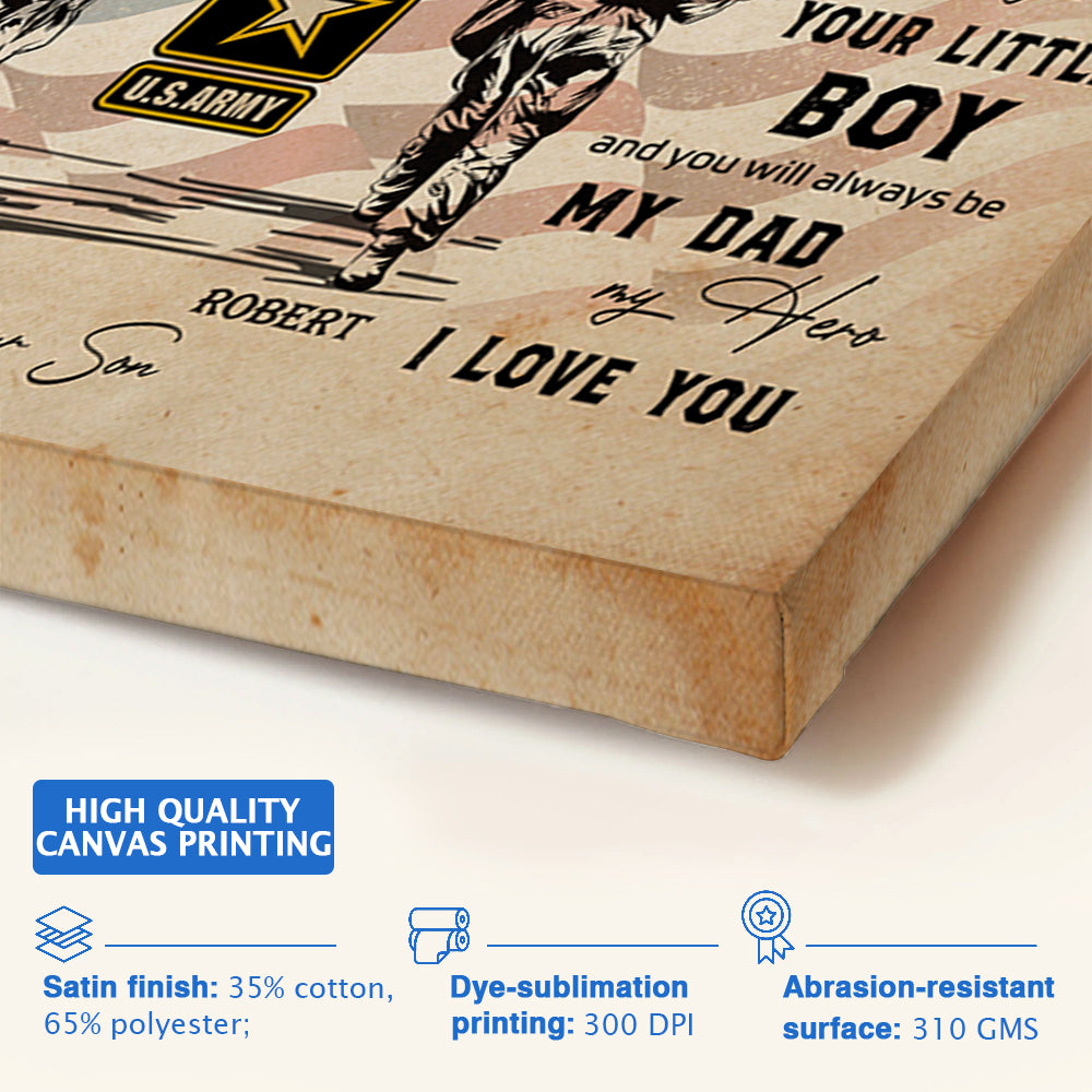 Personalized Poster And Canvas Veteran Soldier To My Dad I Know It is Not Easy For A Man To Raise A Child Son Gift For Veteran Dad Grandpa K1702 Trhn