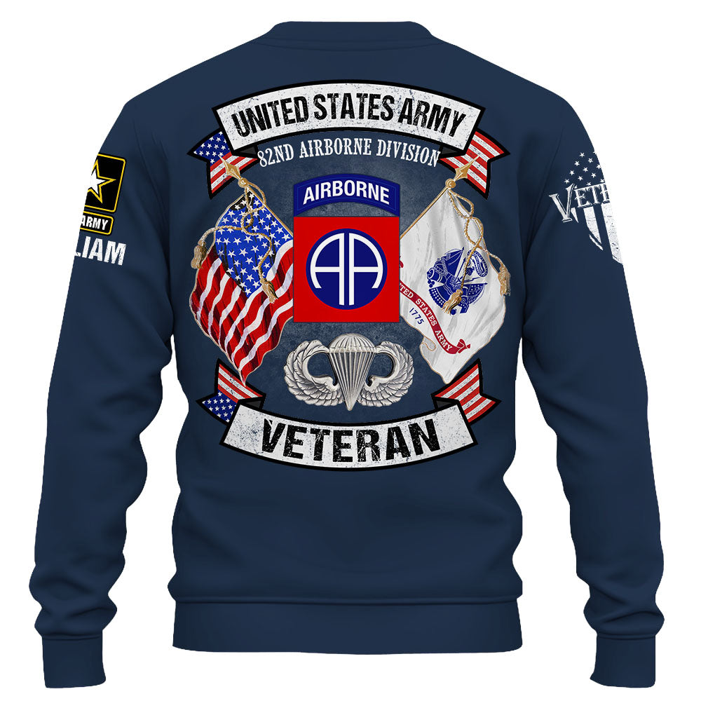 Custom Shirt Veteran Divsison Badges Military Gift For Veteran K1702