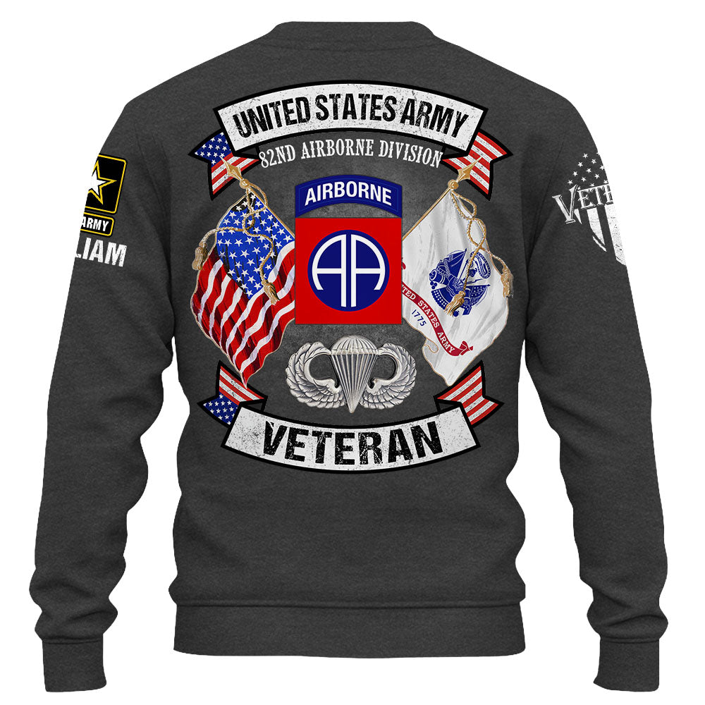 Custom Shirt Veteran Divsison Badges Military Gift For Veteran K1702