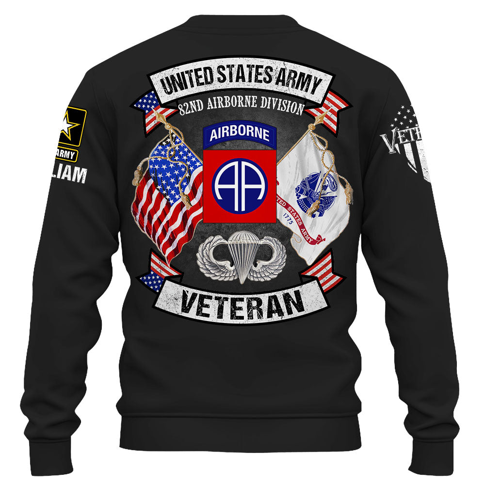 Custom Shirt Veteran Divsison Badges Military Gift For Veteran K1702