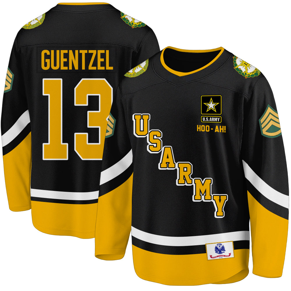 Personalized Hockey Jersey Military Available All Military Branch Gift For Veterans Soldier K1702 Trhn