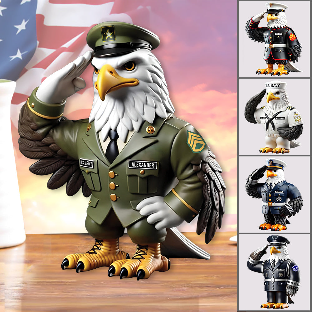 Personalized Acrylic Block Plaque Veteran Custom All Military Branches Acrylic Plaque, Unique Keepsake, Gift For Veterans K1702 Trhn