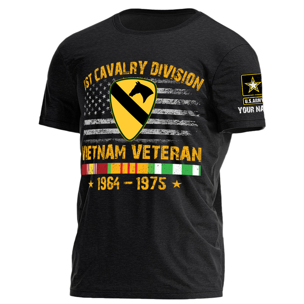 Vietnam Veteran Custom Shirt Division And Years Gift For Vietnam Veteran K1702
