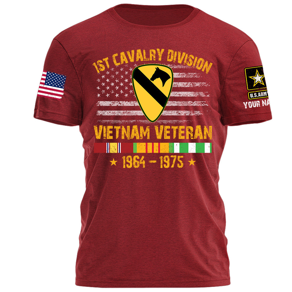 Vietnam Veteran Custom Shirt Division And Years Gift For Vietnam Veteran K1702
