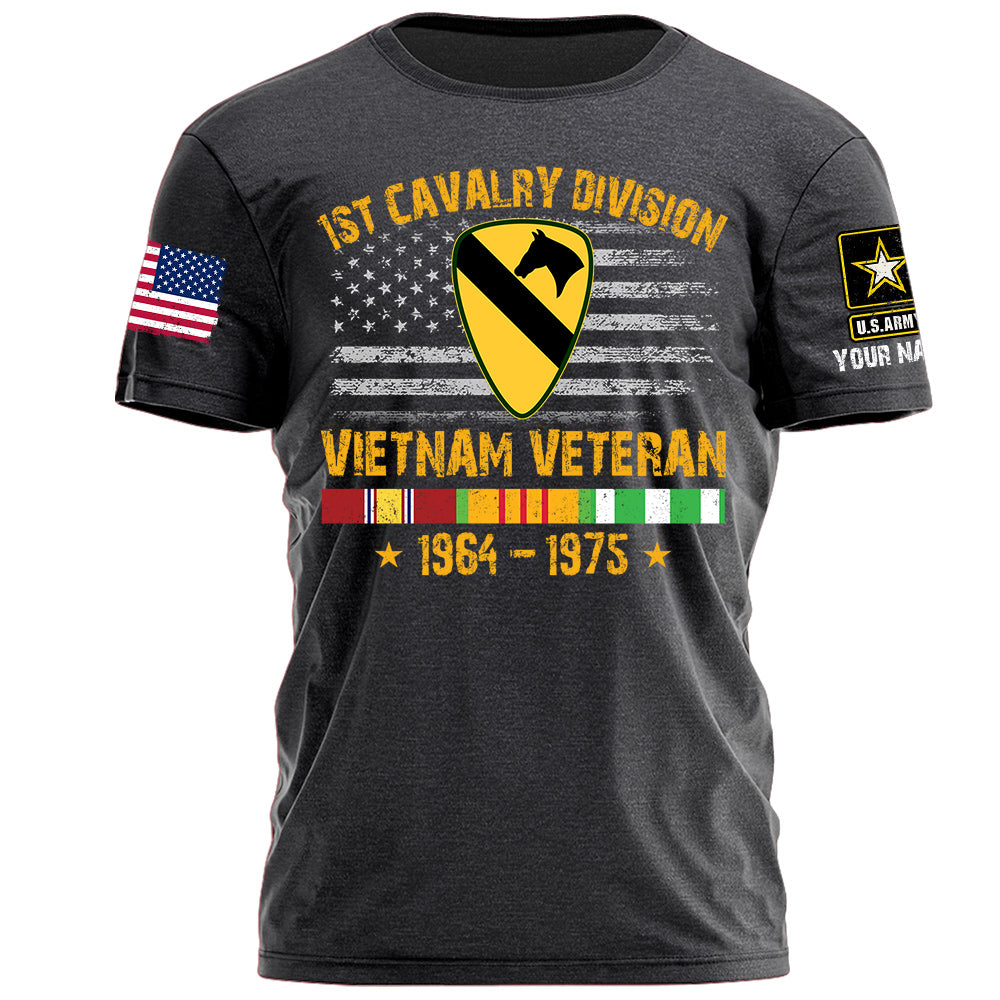 Vietnam Veteran Custom Shirt Division And Years Gift For Vietnam Veteran K1702